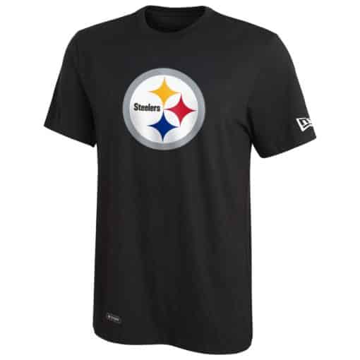 Pittsburgh Steelers Men's New Era Black Logo T-Shirt Tee