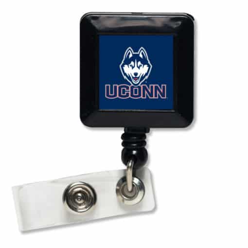 Connecticut Huskies UCONN Blue Retractable Badge Holder