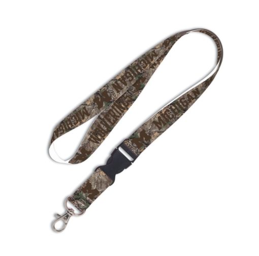 Michigan Wolverines Camo Detachable Buckle Lanyard