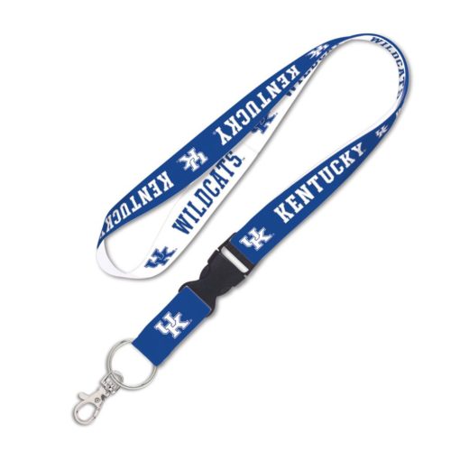 Kentucky Wildcats Blue White Lanyard with Detachable Buckle