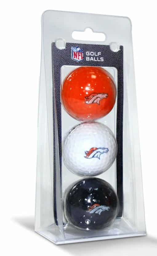 Denver Broncos 3 Pack of Golf Balls