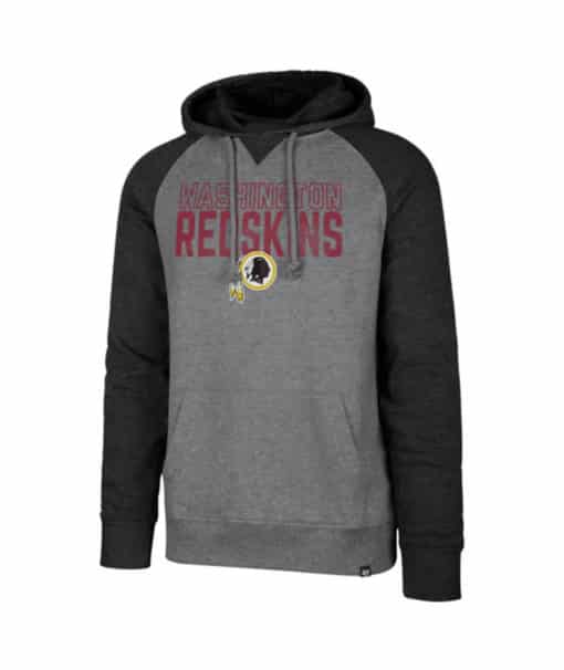Washington Redskins Men's 47 Brand Vintage Gray Pullover Hoodie
