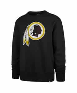 Washington Redskins Men's 47 Brand Black Crew Long Sleeve Pullover