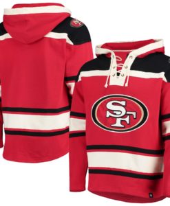 San Francisco 49ers Men's 47 Brand Red Pullover Jersey Hoodie
