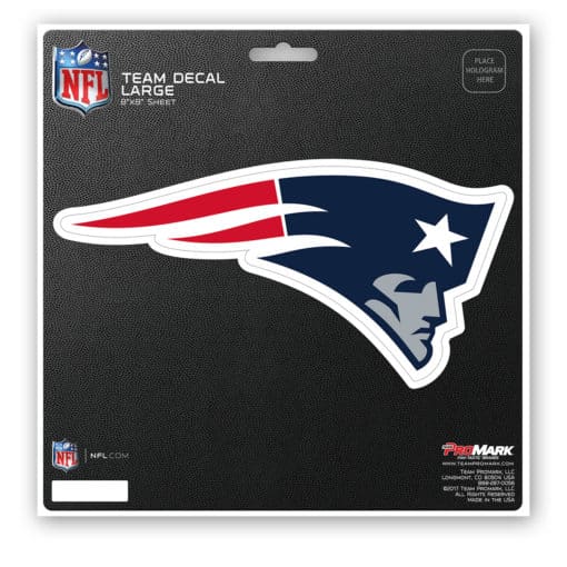 New England Patriots Decal 8"x8" Color