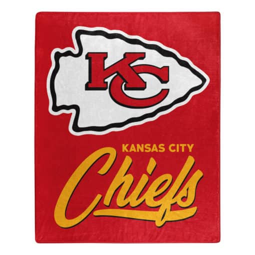 Kansas City Chiefs Blanket 50x60 Raschel Signature Design
