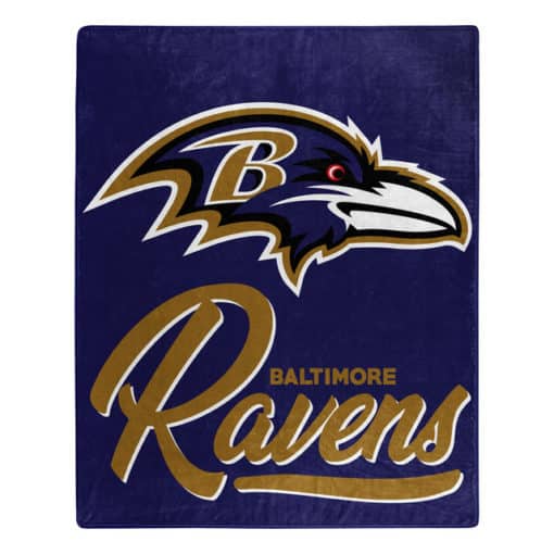 Baltimore Ravens 50"x60" Signature Design Raschel Throw Blanket