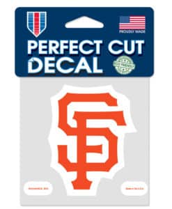 San Francisco Giants Die-Cut Decal - 4"x4" Color