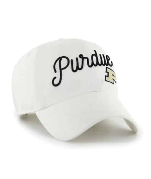 Purdue Boilermakers Women's 47 Brand Millie White Clean Up Adjustable Hat