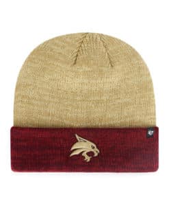 Texas State Bobcats 47 Brand Gold Two Tone Cuff Knit Hat