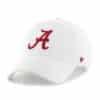 Alabama Crimson Tide 47 Brand White Clean Up Adjustable Hat