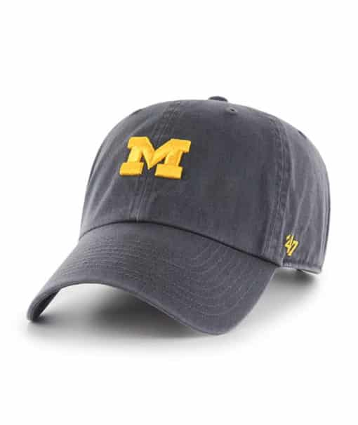 Michigan Wolverines Women's 47 Brand Vintage Navy Clean Up Adjustable Hat