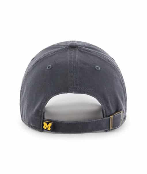 Michigan Wolverines Women's 47 Brand Vintage Navy Clean Up Adjustable Hat - Image 2