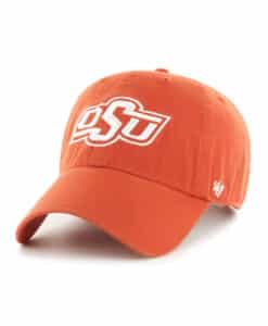 Oklahoma State Cowboys 47 Brand White Orange Clean Up Adjustable Hat