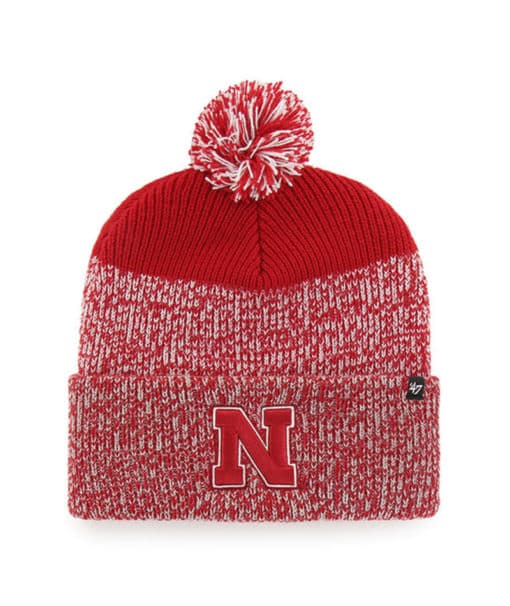 Nebraska Cornhuskers 47 Brand Red Static Cuff Knit Hat