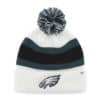 Philadelphia Eagles 47 Brand White Breakaway Cuff Knit Hat