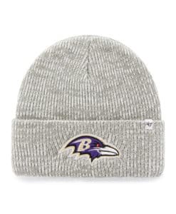 Baltimore Ravens 47 Brand Gray Brain Freeze Cuff Knit Hat
