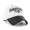 Baltimore Ravens 47 Brand Script White MVP Adjustable Hat