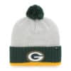 Green Bay Packers 47 Brand Crisp Gray Cuff Knit Hat