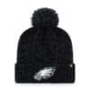 Philadelphia Eagles Women's 47 Brand Black Harlow Cuff Knit Hat