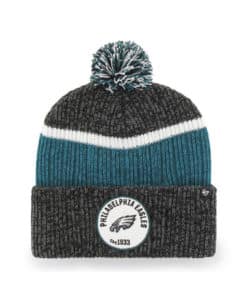 Philadelphia Eagles 47 Brand Black Holcomb Cuff Knit Hat