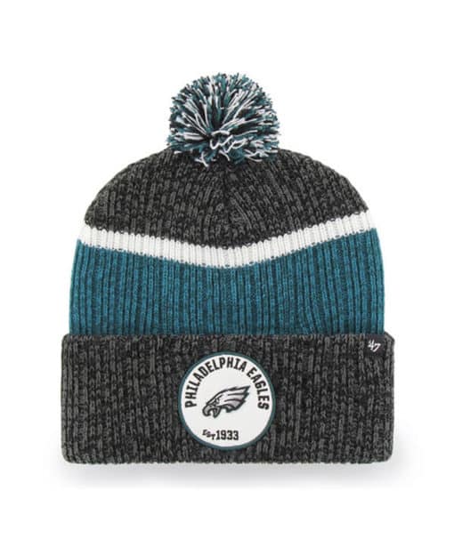 Philadelphia Eagles 47 Brand Black Holcomb Cuff Knit Hat