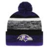 Baltimore Ravens 47 Brand Northward Black Cuff Knit Hat