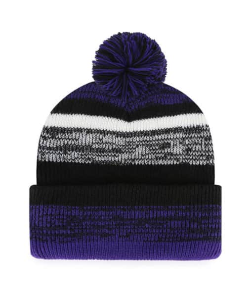 Baltimore Ravens 47 Brand Northward Black Cuff Knit Hat - Image 2