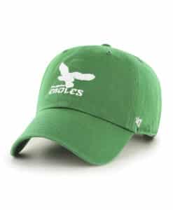 Philadelphia Eagles 47 Brand Classic White Green Clean Up Adjustable Hat
