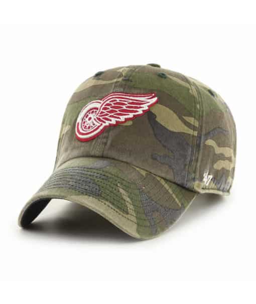 Detroit Red Wings 47 Brand Cargo Camo Clean Up Adjustable Hat