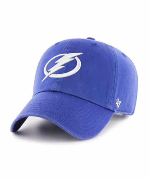 Tampa Bay Lightning 47 Brand Blue Clean Up Adjustable Hat
