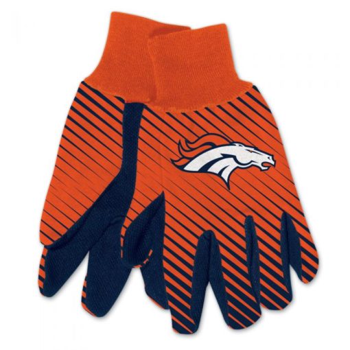 Denver Broncos Two Tone Gloves - Adult Size