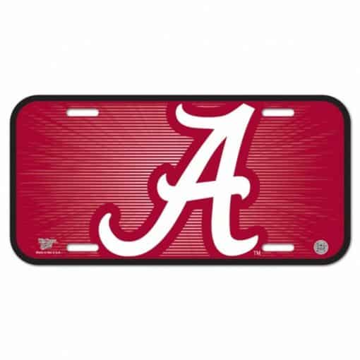 Alabama Crimson Tide License Plate Red