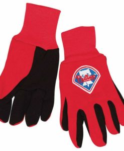 Philadelphia Phillies Red Two Tone Gloves - Adult Size