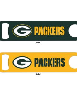 Green Bay Packers Green Yellow Metal Bottle Opener 2-Sided