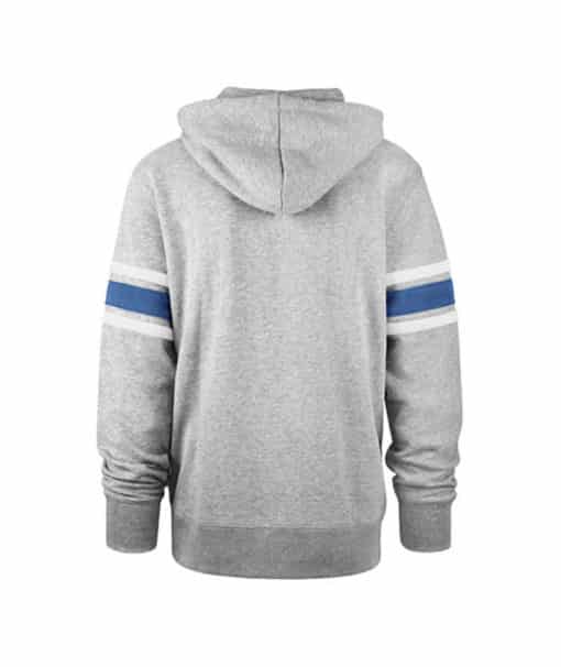 Detroit Lions 47 Brand Men's Slate Gray Double Block Pullover Hoodie - Image 2