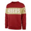San Francisco 49ers Men's 47 Brand Classic Red Crew Pullover Sweatshirt