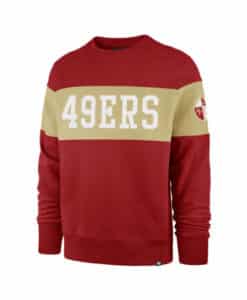 San Francisco 49ers Men's 47 Brand Classic Red Crew Pullover Sweatshirt