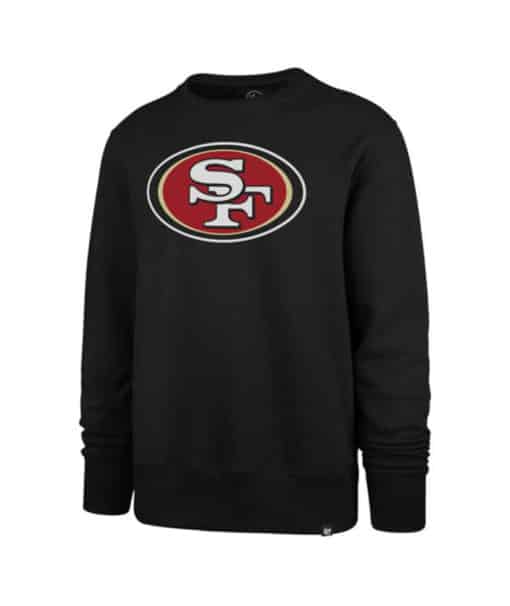 San Francisco 49ers Men's 47 Brand Black Crew Pullover Sweatshirt
