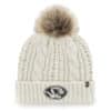 Missouri Tigers Women's 47 Brand White Cream Meeko Cuff Knit Hat