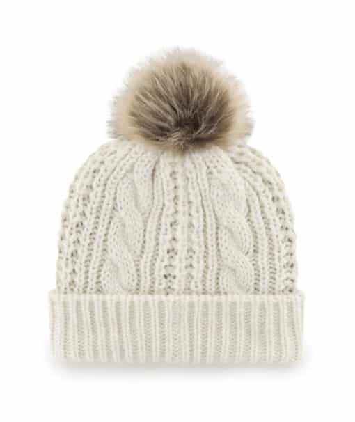 Missouri Tigers Women's 47 Brand White Cream Meeko Cuff Knit Hat - Image 2