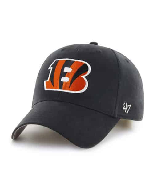 Cincinnati Bengals KIDS 47 Brand Black MVP Adjustable Hat