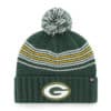 Green Bay Packers Women's 47 Brand Dark Green Addison Cuff Knit Hat