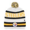 Pittsburgh Steelers 47 Brand White Bering Cuff Knit Hat