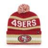 San Francisco 49ers 47 Brand Red Bering Cuff Knit Hat