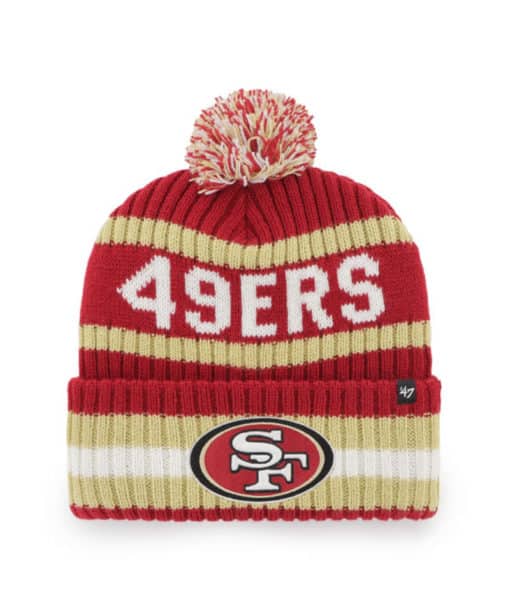 San Francisco 49ers 47 Brand Red Bering Cuff Knit Hat