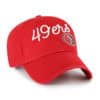 San Francisco 49ers Women's 47 Brand Millie Red Clean Up Adjustable Hat