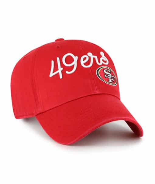 San Francisco 49ers Women's 47 Brand Millie Red Clean Up Adjustable Hat
