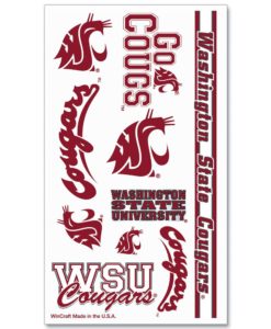 Washington State Cougars Temporary Tattoos