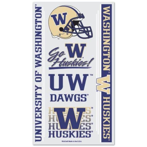 Washington Huskies Temporary Tattoos